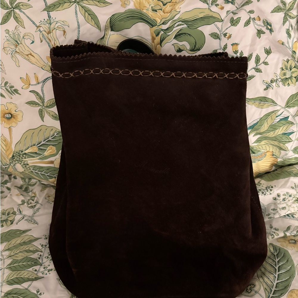 Brown Suede Backpack - Picture 3 of 10